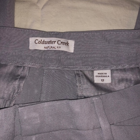 Coldwater Creek Natural Fit Trousers Gray Size 12 - Picture 3 of 3